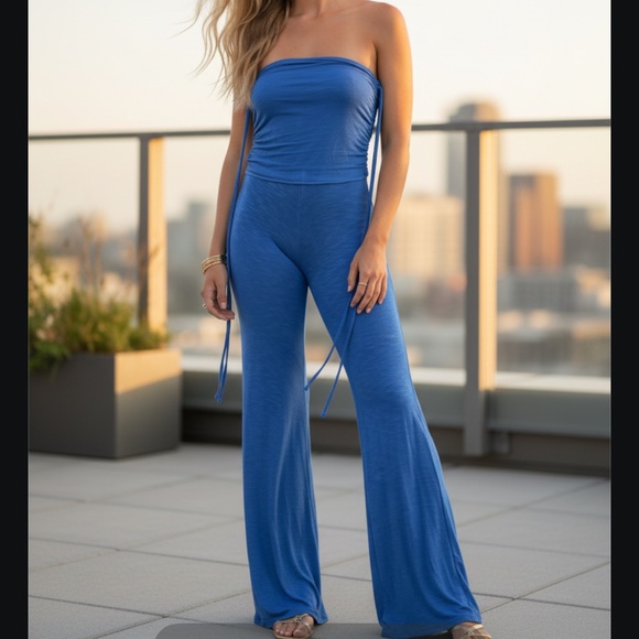 YFB strapless flare legjumpsuit 4